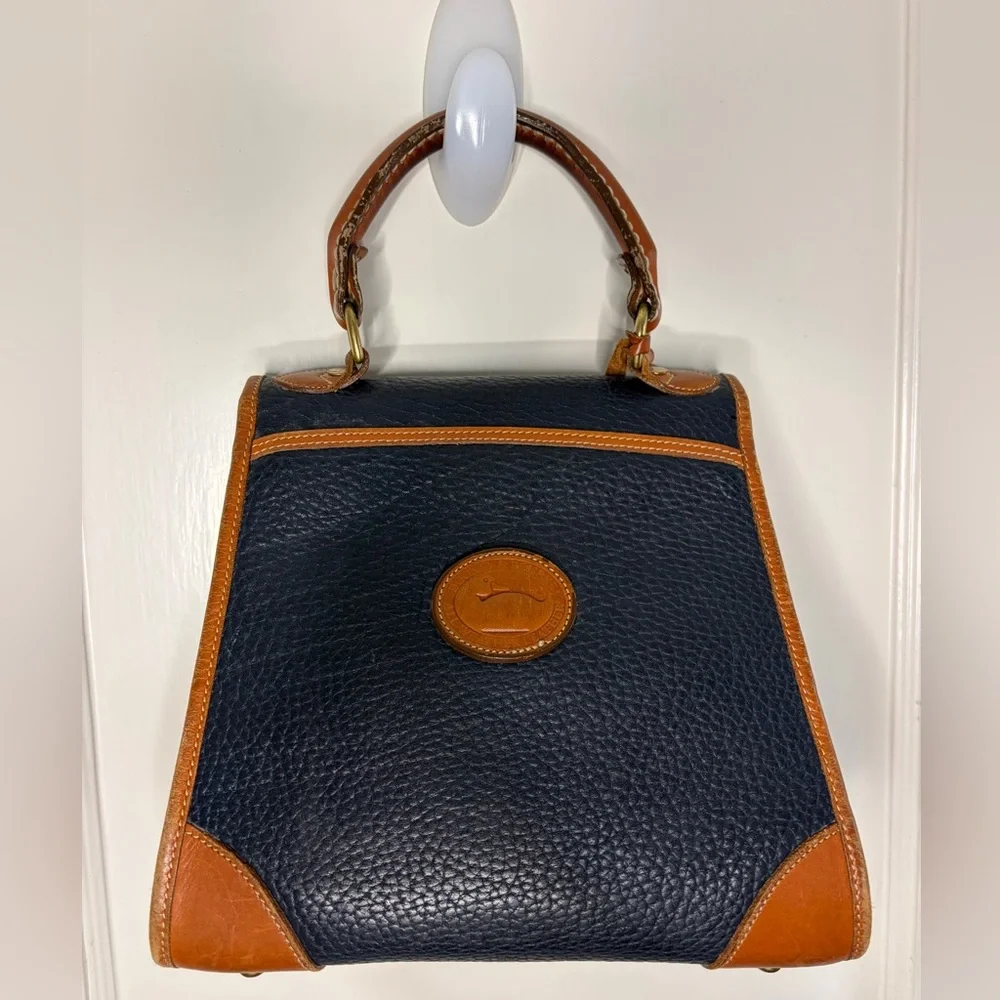Vintage DOONEY AND BOURKE top handle leather bag - Picture 2 of 9